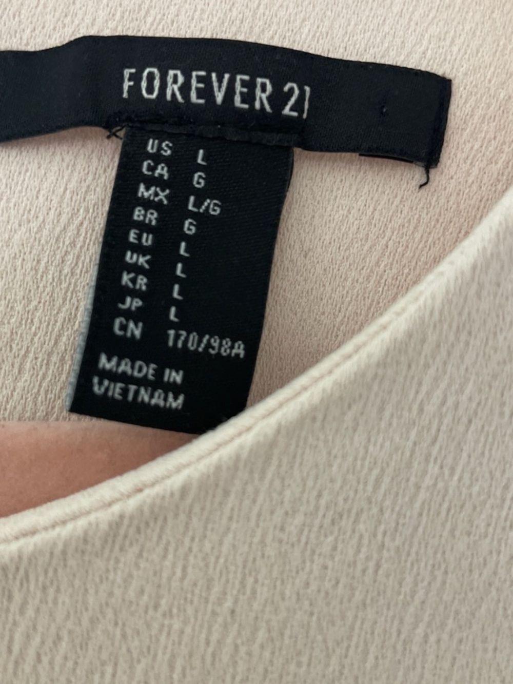 Forever 21 Light Blush Crewneck Tank